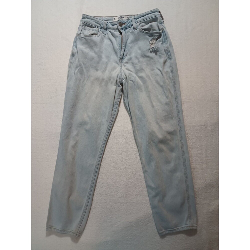 Hollister Mom Jean Women's Size 27x27 Bootcut High Rise Denim Blue 5R Curvy